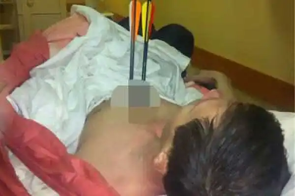 Man survives after shooting self twice in the heart (photos)